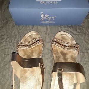 Jellypop gold sandals 9m